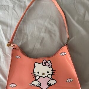 Hello Kitty Coral Pink Heart Shoulder Bag